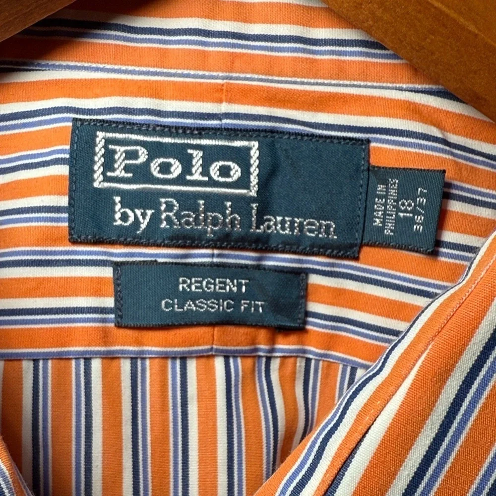 Polo by Ralph Lauren Men's Button Up Long Sleeve & Short Sleeve Lot of 2 Size XL
